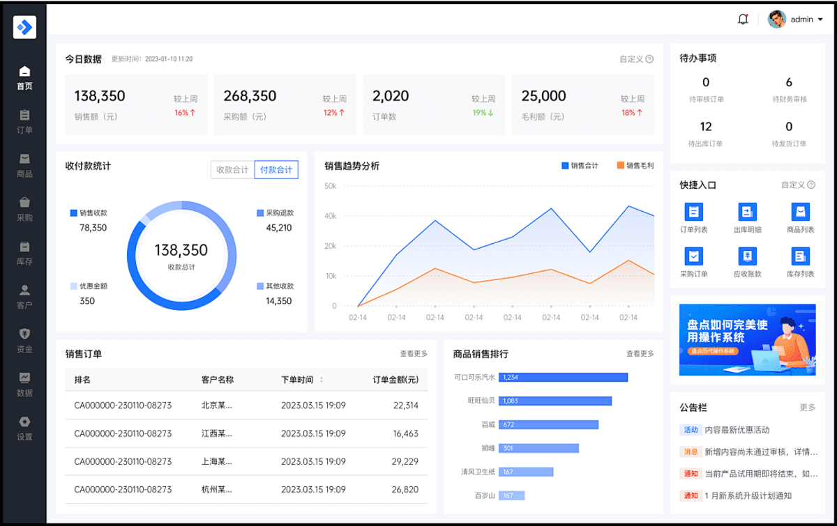 企业进销存管理系统